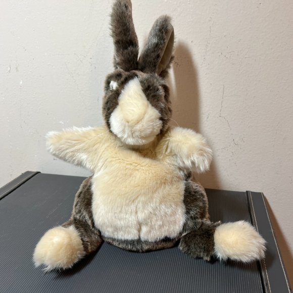 Folkmanis Dutch Rabbit Hand Puppet - Movable Head and Arms - Picture 2 of 8